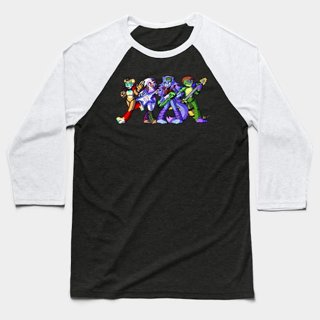 The Glamrock Crew Baseball T-Shirt by Galacii